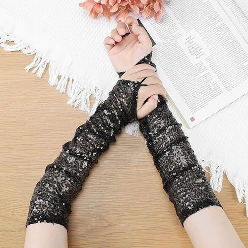 Glitzer handschuhe fingerlose - handschuhe,