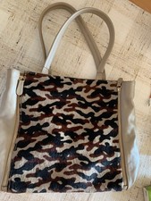 Shopper Handtasche Beige mit