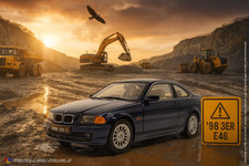 1:18 Kyosho - 1998 BMW 3er E46 328 Ci Coupe Blau - Ersatzteile - Spare Parts