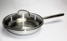 Pfissler Pfanne Edelstahl 18-10 mit Deckel 4604 hochwertig silber 26 cm