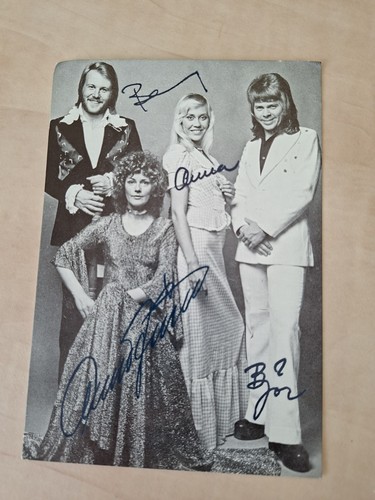 Abba autogrammkarte von - abba,