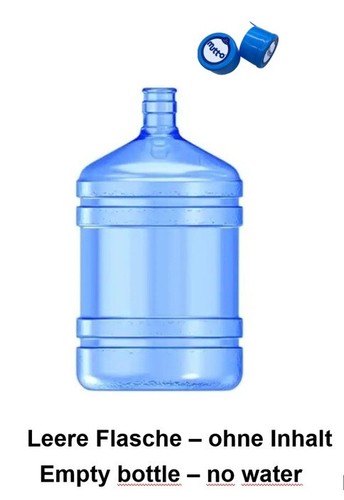 Leere mutto wasserflasche 2 - leere,
