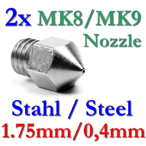 Mk8 mk9 4mm edelstahl - 0,4mm,