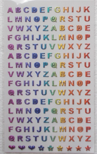 Sticker buchstaben abc basteln - buchstaben,