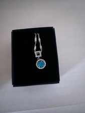 Silberkette Anhänger Opal Neu