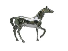 Metall Pferd Tier Skulptur Statue Figur 34 cm a/u.