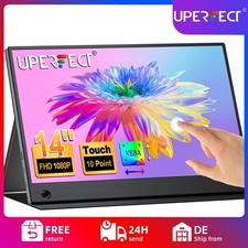 UPERFECT 14,0 Zoll Portable Monitor Touchscreen FHD Tragbarer Monitore 1920*1080