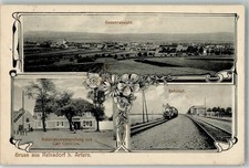 13657508 - 4731 Reinsdorf Bahnhof Dampflokomotive Kolonialwaren Carl Cocce jus.