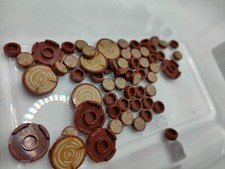 Lego runde Fliesen Baumstamm Baum Motiv 60 Stück neu (für Bäume, Pflanzen)