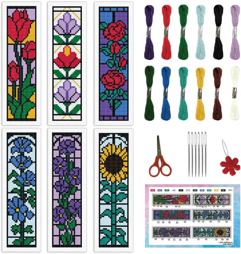 Set rosenfenster kreuzstich - set,