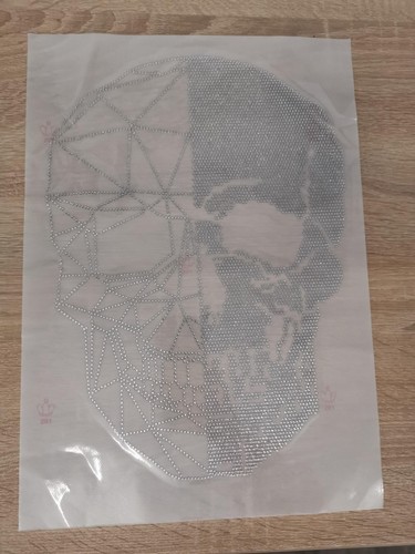 Totenkopf hot fix strass - totenkopf,