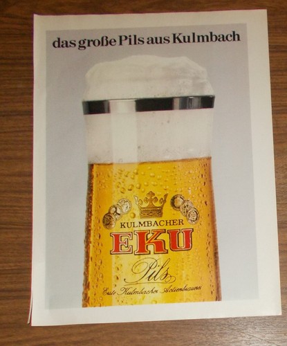 Seltene werbung kulmbacher eku - werbung,