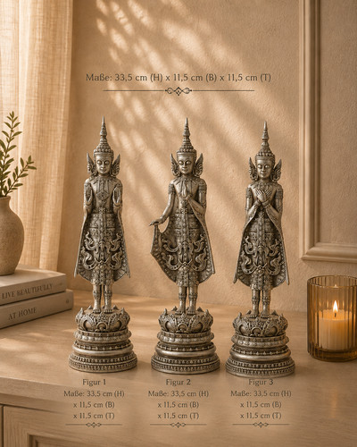 Line buddha stehend poly - stehend,