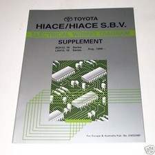 Electrical wiring Diagram Elektrik Schaltplan Toyota Hiace / Hiace S.B.V., 1996