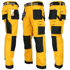 Arbeitshose Bundhose Arbeitskleidung Herren Hose Gelb Schwarz Grau Gr. 46 - 62