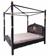 Steampunk Bett Mahagoni