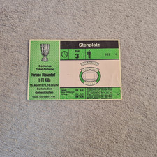Ticket Fortuna Düsseldorf - 1.FC Köln 15.April 1978 FUSSBALL