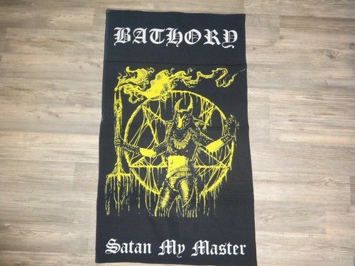 Black metal flag flagge - black,