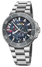 Oris Aquis Date Automatik Stahl Mehrfarbig Taucher Herren Uhr 733 7787 4150-MB