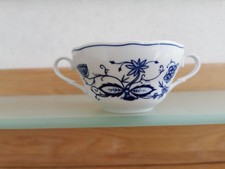 Suppentasse Zwiebelmuster - Triptis Porzellan Kobaltblau