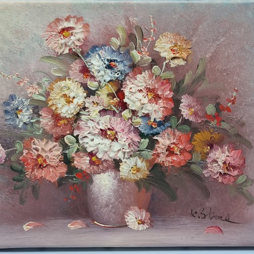 Original ölbild blumen - Ölbild,