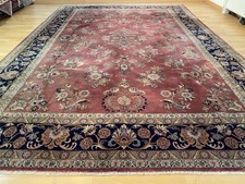 6301 Handgeknüpfter Indo Sarough 360x250cm Orientteppich Carpet Tappeto Rug Nain