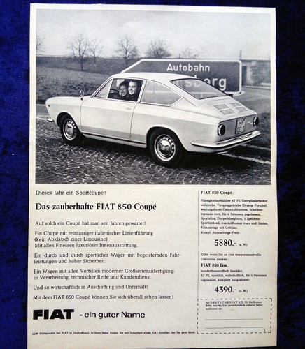 Fiat 850 coupe originale - 850,