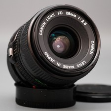 excellent CANON LENS FD 28mm F/2.8 - manual lens made in Japan
