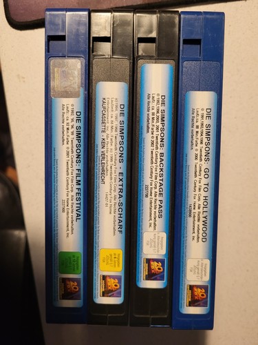 Die simpsons vhs kassetten - simpsons,