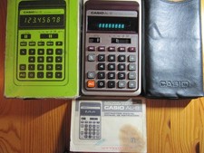 CASIO AL-8 mit Etui und OVP Taschenrechner Pocket-Calculator Vintage retro 1975