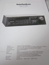 Radio-Fernseharchiv Schaltplan 02 Telefunken Tuner TT 750