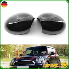 2×Für BMW MINI R55 R56 Spiegelkappe klappbare Spiegel Glänz Schwarz 51162754913