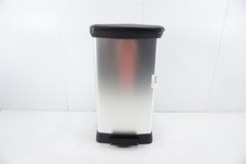Curver Deco Bin Duo Mülleimer 23L+23L  Silber/Schwarz Abfalleimer