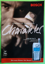 B20. Bosch GSM 909 Dual S Handy Werbeanzeige Werbung Reklame 1999
