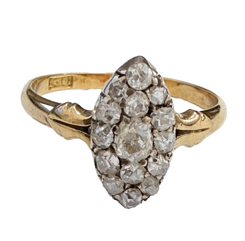 Antiker altschliff diamantring - altschliff,