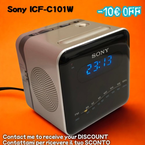 1983 sony icf - icf-c101w, 80er