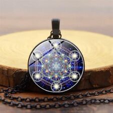 Halskette│Metatron´s Würfel | neue Denkweise | 50cm  Ø 2,5cm | schwarz | HK1sw