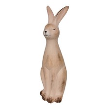 Hase 33cm groß Keramik beige