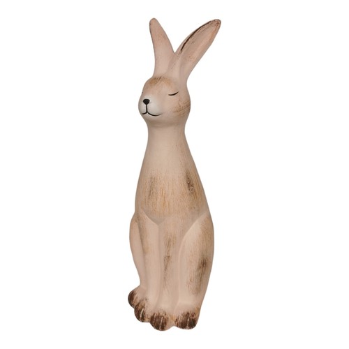 Hase 33cm groß keramik beige - hase,