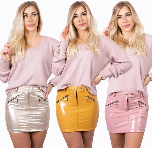 Damen rock minirock kunstleder - damen,