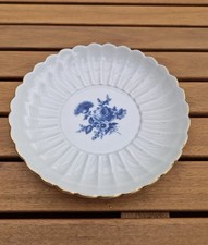 Teller Meißen Goldrand Aquatinta