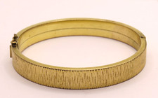 24389/ Vintage Armreif Amerikaner A*D Metall vergoldet