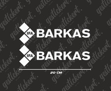 2x 20 cm Barkas Aufkleber