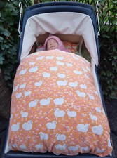  5-tlg. Kinderwagen Garnitur Kissen Set Bettwäsche Upcycling DDR Scharfe wendbar