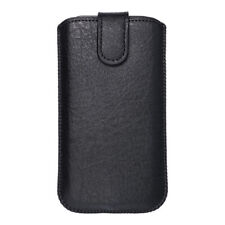 Handy Tasche Schutz Hülle  Slim Case Etui schwarz mit Magnetverschluss
