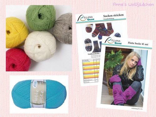 Flotte socke 4fach uni - flotte,
