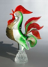 Murano, Glasfigur bunter Hahn