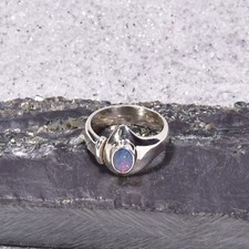 Opal Dublette Ring, 925er Silber, Edelsteinring (22357), Edelsteinschmuck