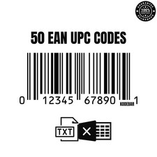 50 EAN UPC Codes for Amazon