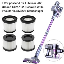 Lubluelu 4 Stück Hepa Filter